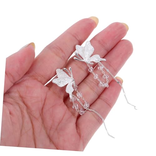 VALICLUD Lange Schmetterling Quasten Ohrringe Feminine Tropfen Design Vielseitiger Damenschmuck für Hochzeit Party Alltag und Festliche Anlässe von VALICLUD
