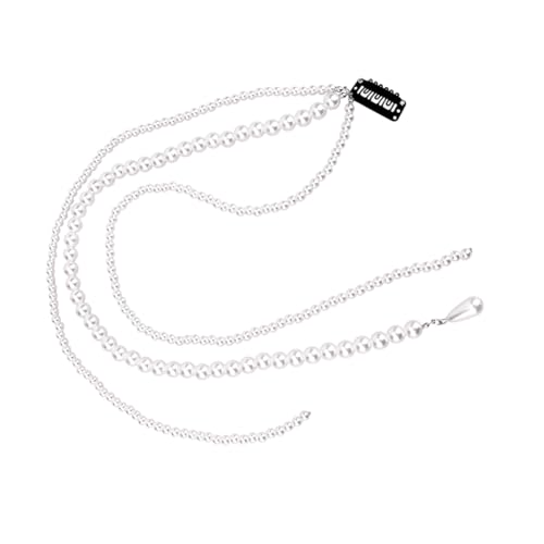 VALICLUD Langer Perlen haarclip Handgefertigt mit Eleganter Kette Modische Haarnadel für Mädchen und Frauen Vielseitiger Ponytail dekor für Besondere Anlässe und Alltag VALICLUD Langer Perlen haarclip Handgefertigt mit Eleganter Kette Modische Haarnadel für Mädchen und Frauen Vielseitiger Ponytail dekor für Besondere Anlässe und Alltag von VALICLUD