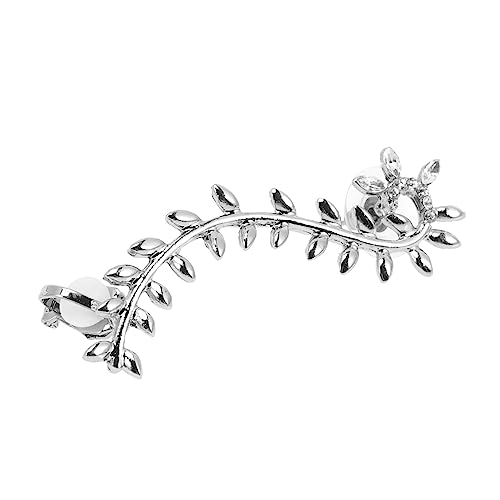 VALICLUD Leaf Ohrring Ohrclip Damen Ear Cuff Piercingfrei Modisch Stylisch für Frauen und Mädchen Eleganter Ohrschmuck Statement Schmuckaccessoire von VALICLUD