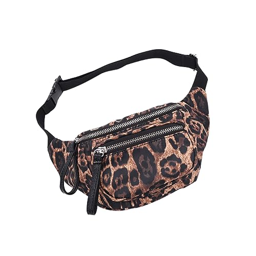 VALICLUD Leoparden-gürteltasche Holografische Hüfttasche Umhängerucksack Für Damen Hüfttasche Für Damen Gürteltasche Mit Reißverschluss Crossbody-gürteltaschen Eine Schulter Hafer Fräulein von VALICLUD