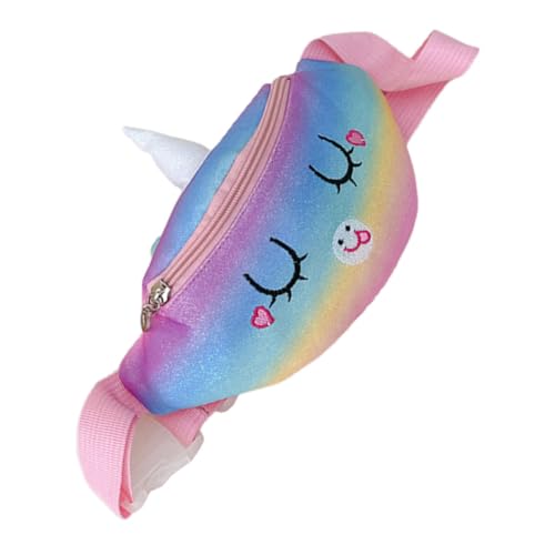 VALICLUD Leichte Einhorn Bauchtasche für Mädchen Verstellbarer Gurt Strapazierfähiges Material Niedliches Design für Reisen Schule für Tochter Enkelin von VALICLUD