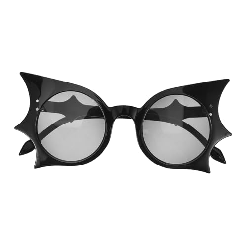 VALICLUD Leichte Fledermaus Sonnenbrille aus Kunststoff Uv Schutz Partybrille für Halloween Kostüme Robustes Komfortables Design für Strand und Sommerpartys Zubehör von VALICLUD