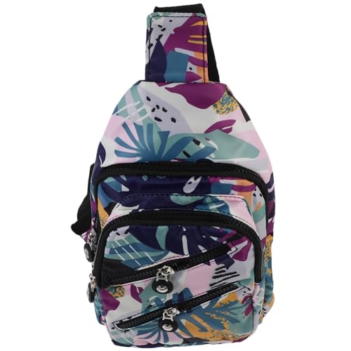 VALICLUD Leichte Mehrlagige Nylon Crossbody Bag mit Verstellbarem Gurt Vielseitige Brusttasche für Damen und Herren für Reisen und Alltag Kompakt und Robust Praktische Schultertasche von VALICLUD