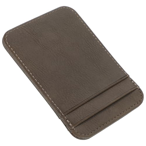 VALICLUD Leichter Tragbarer Kartenhalter aus Robustem Material Vertikale Business kartenhülle mit Mehreren Fächern für Ausweis Kredit Visitenkarten für Büro Reise und Alltag Dunkelgrau von VALICLUD