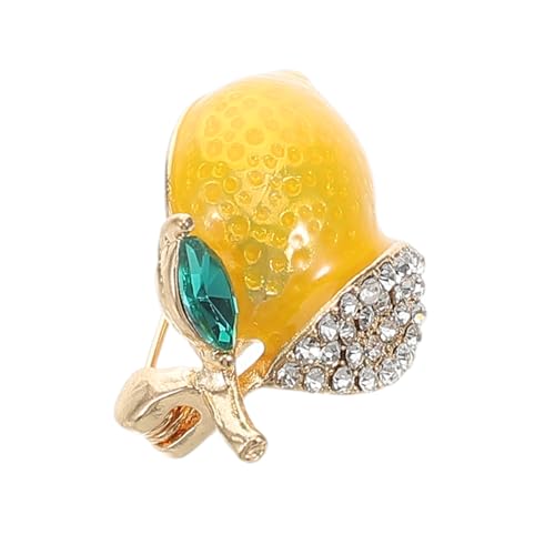 VALICLUD Lemon Brosche für Frauen Süße Zitronen Anstecknadel Legierung Modisches Accessoire für Kleidung Taschen Hüte Trendiges Design für Partys Sicherer Verschluss für Sorgenfreies von VALICLUD