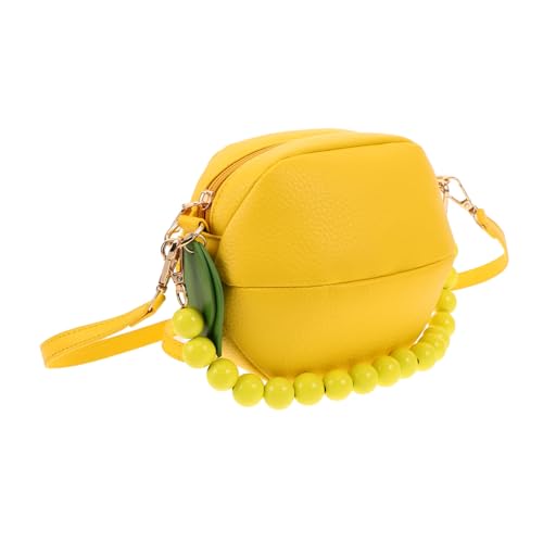 VALICLUD Lemon Crossbody Bag Damen Vintage PU Schultertasche Sommerfrisch Multifunktional Alltag Reise Kleines Handtaschen Design von VALICLUD