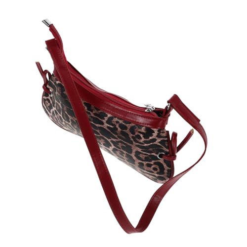 VALICLUD Leopardenmuster Schultertasche Damen Leichte und Strapazierfähige Underarm Bag Modische Umhängetasche für Alltag Büro und Besondere Anlässe Vielseitig Tragbar als Handtasche von VALICLUD