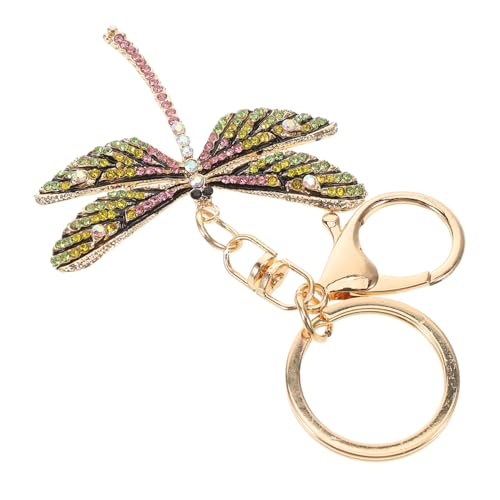 VALICLUD Libellen-schlüsselanhänger Mit Strasssteinen Tragbarer Damen-schlüsselanhänger Mit Libellen- Für Rucksack von VALICLUD