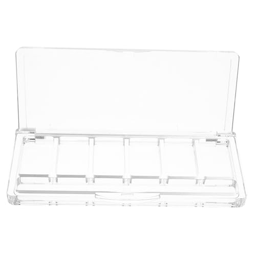 VALICLUD 6gitter Transparent Makeup Palette Fächer Organizer Für Lidschatten Blush Und Concealer Für Reise Und Diy Kosmetik Praktische Aufbewahrungsbox Für Kosmetikprodukte von VALICLUD