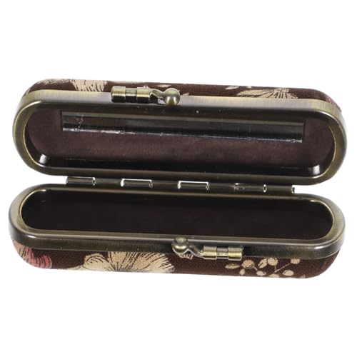 VALICLUD Lippenstiftbox Mit Spiegel Retro-lippenstiftetui Lippenstifthalter Für Damen Für Reisen Und Partys Aufbewahrungsbox Für Lippenstift Und Kosmetika von VALICLUD
