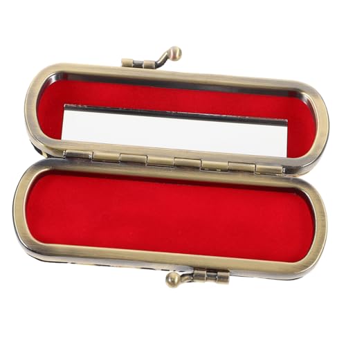 VALICLUD Lippenstiftetui Mit Spiegel Robustes Aufbewahrungsetui Kleiner Organizer Für Reisen Make-up-Organizer Für Handtasche Geeignet Für Frauen Und Mädchen von VALICLUD