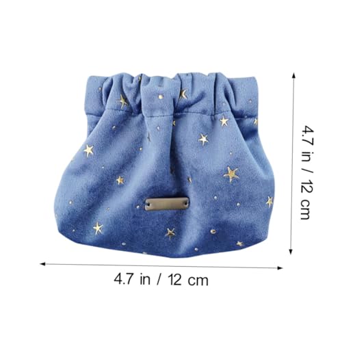 VALICLUD Lipstick Storage Pouch Kleine Kosmetiktasche Praktisch Tragbar für Reise Büro Schule Make up Organizer Bag in Barockblau von VALICLUD