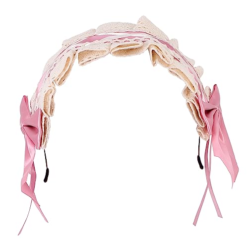 VALICLUD Lolita Spitzenhaarschmuck Cosplay Stirnband für Mädchen Haaraccessoire für Partys und Auftritte Zartem von VALICLUD