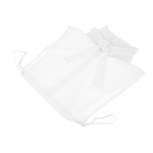 VALICLUD Weißer Abnehmbarer Blusenkragen Für Damen Mit Rüschendesign Und Schleife Für Herbstliche Und Winterliche Layering-outfits Leicht Und Bequem von VALICLUD