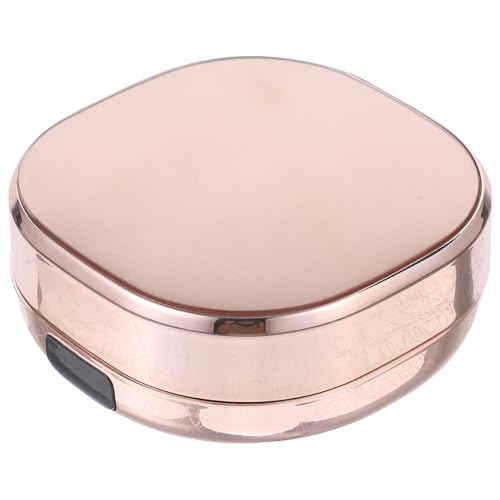 VALICLUD Luftpolsterbox Leere Kissen-Kompakthülle Pulverspender Stiftung Reisebehälter Puderapplikator Reisebehälter für Pulver Make-up-Behälter Plastik Rose Gold von VALICLUD