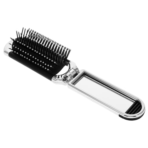 VALICLUD Luftpolsterkamm Taschenkamm für Frauen Kämme für Frauen Kompakt faltbarer Reisekamm einziehbar Reisehaarbürste für Damen Tragbare Taschenhaarbürste Plastik Silver von VALICLUD