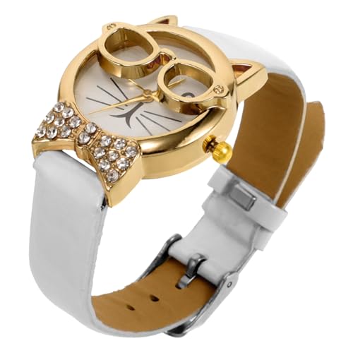 VALICLUD Cartoon-Armbanduhr Für Damen Süße Katze Atmungsaktives Armband Langlebige Damen-Uhr Dekoratives Handgelenk-dekor von VALICLUD