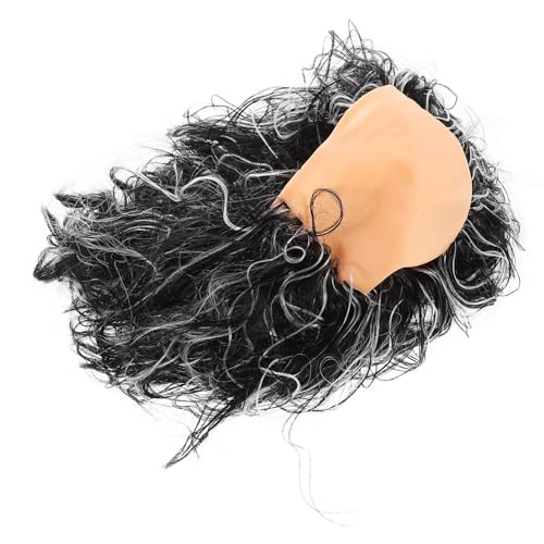 VALICLUD Alter Mann Perücke Für Männer Glatze Perücke Für Halloweenkostüm Opa Kostüm Wissenschaftler Kostüm von VALICLUD