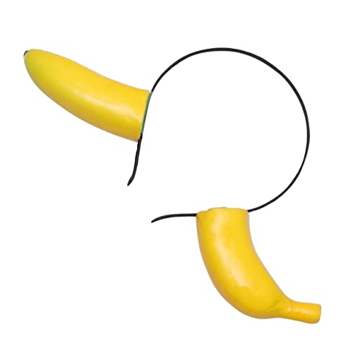 VALICLUD Lustiges Banane Haarreif aus Leichtem Material Rutschfestes Party Haarband für Erwachsene Auffälliges Kopfschmuck Accessoire für Karneval Cosplay und Performance Veranstaltungen von VALICLUD