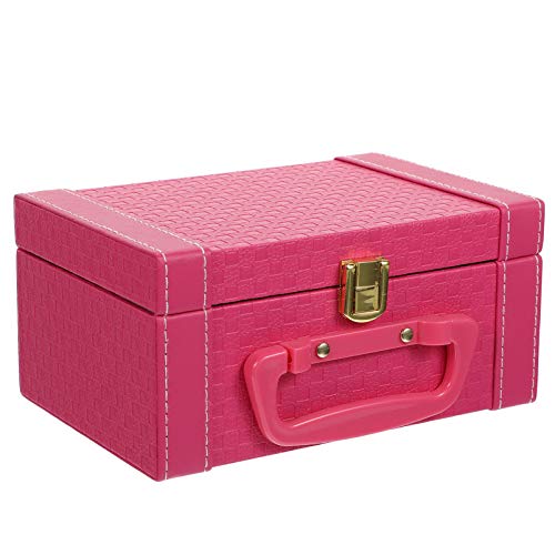 VALICLUD Luxuriöse Schmuckbox Für Damen Eleganter Organizer Für Schmuck Und Make-up Für Ohrringe Armbänder Stilvolles Design Mit Praktischem Schloss Und Tragegriff von VALICLUD