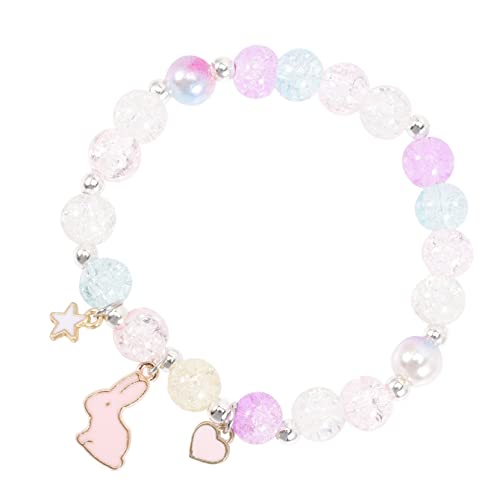 VALICLUD Mädchen Armband Kristallperlen Bettelarmband Für Mädchen Und Teenager Perlenarmband Als Für Freundin Und Familie von VALICLUD