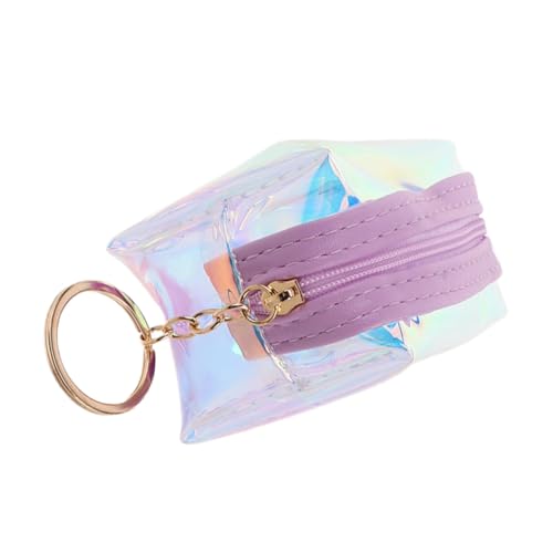VALICLUD Mädchen Geldbörsen Geldbörsen Durchsichtige Münzbörse Durchsichtiger Schlüsselhalter Schlüsselanhänger Geldbörse Damen Schlüsseletui Transparente Mini Geldbörse von VALICLUD