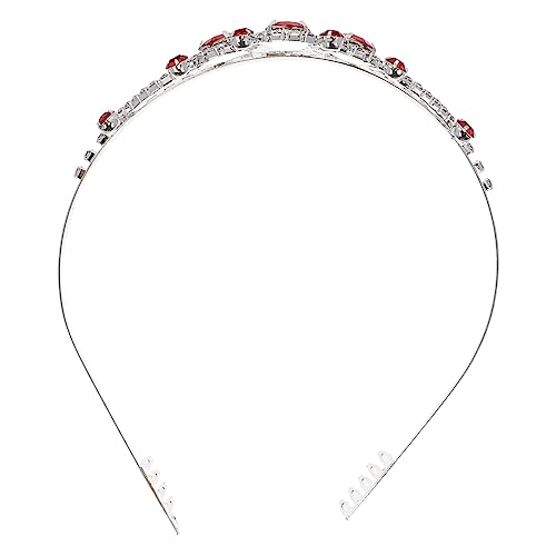 VALICLUD Mädchen Krone Haarreif mit Funkelnden Strasssteinen Hochzeit Brautschmuck Langlebiges Haarschmuck Accessoire für Geburtstag Party und Festliche Anlässe Farbige Geburtstagsdeko von VALICLUD