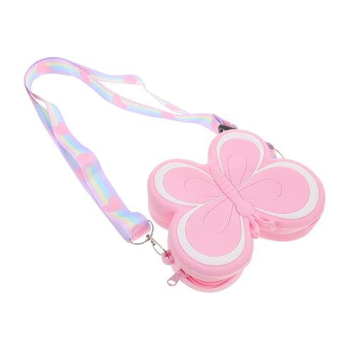 VALICLUD Schmetterling Geldbörse Für Mädchen Kleine Silikon-Tasche Schmetterlingsform Leicht Zu Tragen Organizer Für Kleine Utensilien Robustes Material Modisches Accessoire Für Junge von VALICLUD