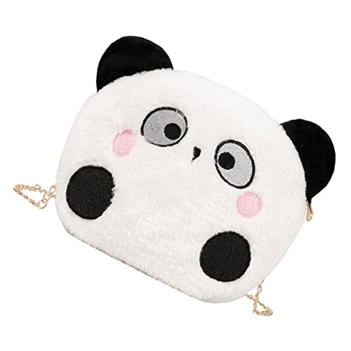 VALICLUD Mädchen Taschen Cartoon Panda Schulter Tasche Weiche Pelzigen Rucksäcke Tasche von VALICLUD