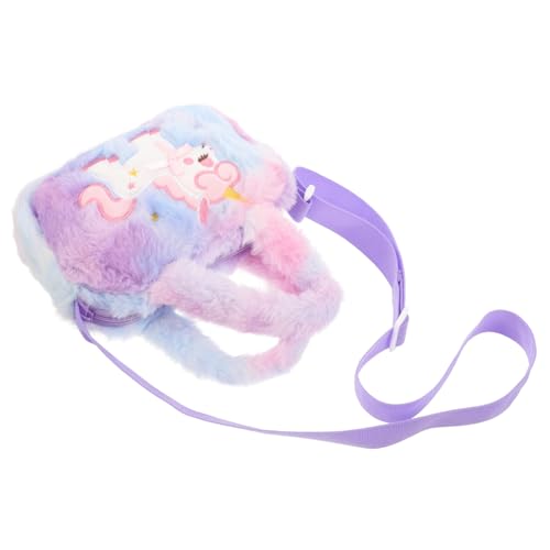 VALICLUD Plüsch Tasche Unicorn Handtasche Einhorntasche Für Babymädchen Kindertasche Einhorn Umhängetasche Kleinkinderhandtasche Junge Mädchen Umhängetasche Einhorn Handtasche Für von VALICLUD