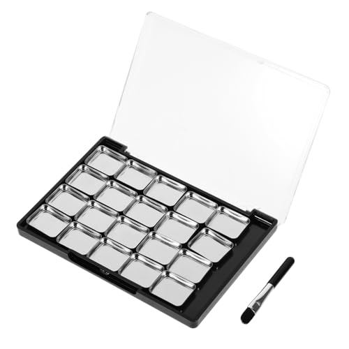 VALICLUD Magnetische DIY Lidschattenpalette Makeup Organizer mit Fächern für Lidschatten Kompakter Aufbewahrungsbox aus Robustem Material Tragbar für Reise und Alltag von VALICLUD