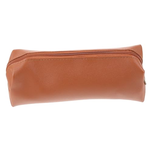 VALICLUD Kompakte Kosmetiktasche Für Make-up-Pinsel Und Stifte Vielseitige Aufbewahrungslösung Für Reisen Leicht Und Stilvoll Mäppchen Für Damen Und Mädchen Braun von VALICLUD