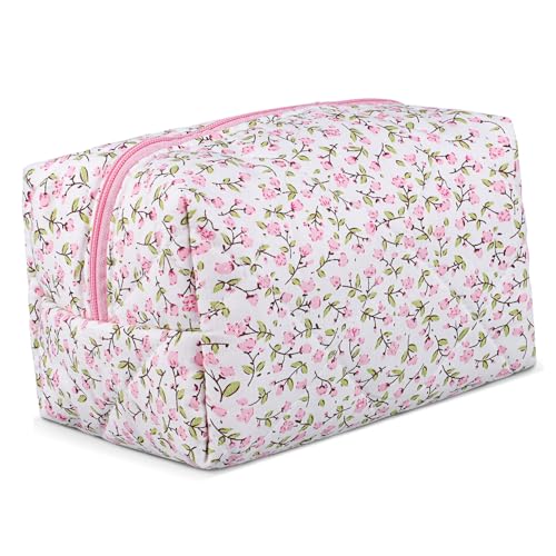 VALICLUD Kosmetiktasche Im Floralen Design Tragbare Make-up Organizer Für Damen Für Reisen Und Tägliche Anwendungen Vielseitig Einsetzbar Für Kosmetik Und Persönliche Pflegeprodukte von VALICLUD
