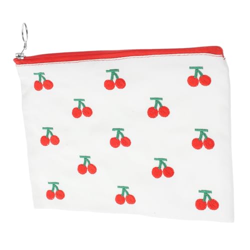 VALICLUD Make Up mit Reißverschluss Kirschmuster Praktische Kosmetiktasche für Damen Vielseitiger Organizer für Kosmetik und Kleine Gegenstände für Reisen VALICLUD Make Up mit Reißverschluss Kirschmuster Praktische Kosmetiktasche für Damen Vielseitiger Organizer für Kosmetik und Kleine Gegenstände für Reisen von VALICLUD