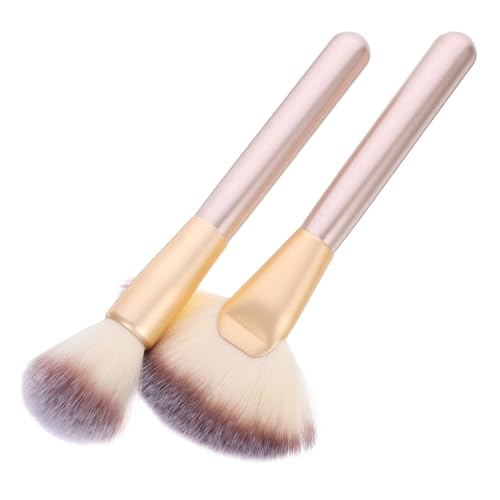 VALICLUD Makeup Pinselset für Teiliges mit Großem Fan und Puder für Blush Highlighter und Konturierung Einfach zu Reinigen und zur Haut von VALICLUD