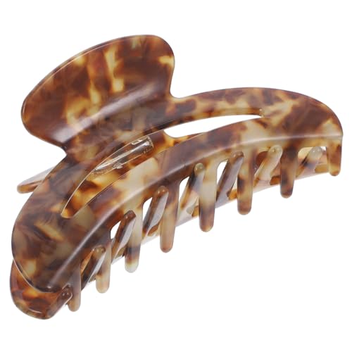 VALICLUD Marmor Strukturierter Haarclip Mädchen Kiefer Clips Geformt Klaue Groß Haarschmuck Flache Haarklammern Haarstylingzubehör Für Damen Flache Haarkralle Dicker Haarclip Acetatfolie von VALICLUD
