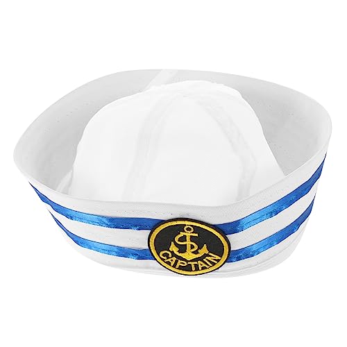 VALICLUD Herren Damen Matrosenhut Bootskapitänshut Sonnenhut Polyester Für Outdoor Freizeit Reisen Büro VALICLUD Herren Damen Matrosenhut Bootskapitänshut Sonnenhut Polyester Für Outdoor Freizeit Reisen Büro von VALICLUD