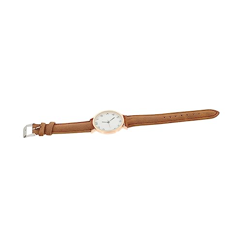 VALICLUD Mattierte Quarzuhr Dekorative Armbanduhr Sportarmbanduhr Stylische Armbanduhr Freizeituhr Festival-uhrengeschenk Damen-digitaluhren Süße Damenuhren Modeuhr Knopfbatterie Brown von VALICLUD