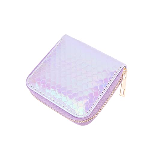 VALICLUD Meerjungfrau Muster Münzgeldbörse Mit Reißverschluss Pu Aufbewahrungstaschen Für Mädchen Frauen Zum Einkaufen Arbeiten Ausgehen von VALICLUD