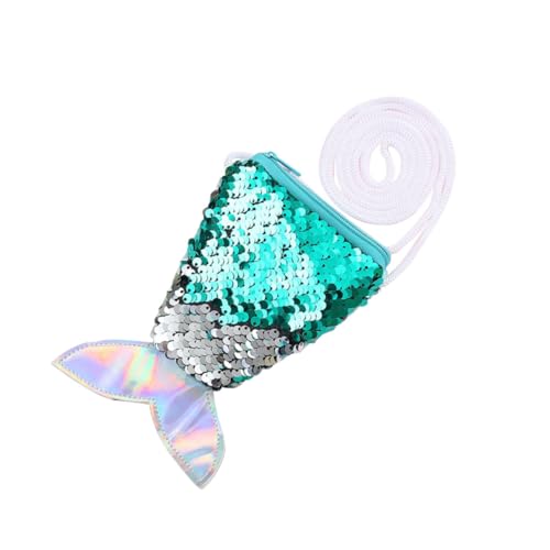 VALICLUD Mermaid Sequins Geldbörse Für ädchen Funkelnde ünztasche Im Meerjungfrauen Design Ideale Umhängetasche Für Kleingeld Und von VALICLUD