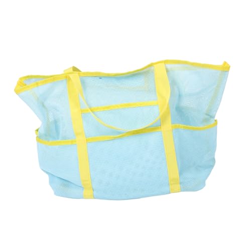 VALICLUD Mesh Strandtasche Mit Löchern Tragbare Duschaufbewahrungstasche Multifunktionaler Reiseorganizer Für Sommer Faltbare Badetasche Für Damen Praktisches Leicht Und Kompakt von VALICLUD