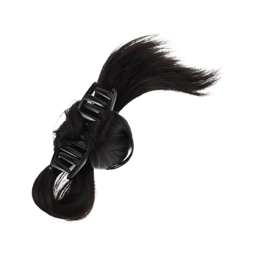 VALICLUD Messy Low Bun Haarteil Clip Dutt Haarklammer Synthetischer Chignon Haarverlängerung Frauen Mädchen Retro Vintage Look Natürlich Wirkendes Haar Einfach zu Stylen für Hochzeit und von VALICLUD