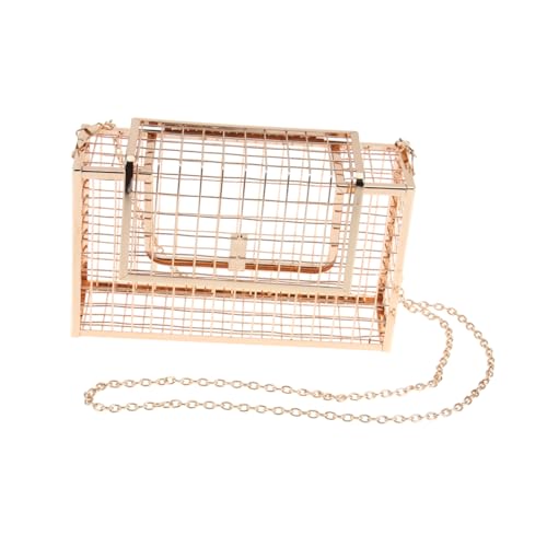 VALICLUD Metall Clutch Tasche Damen Hohlkorb Design Abendtasche Schultertasche Leicht für Party Prom Sommer von VALICLUD