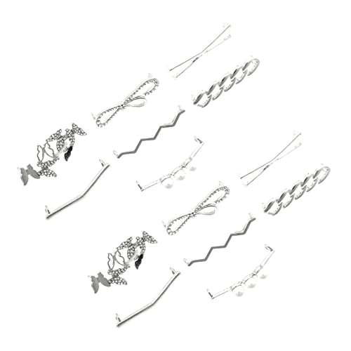 VALICLUD 7paare Schnürsenkel-charms Aus Schuhschnalle Clip Mit Perlen Und Strasssteinen Kreatives Damen-schuhdekor Diy-zubehör Für Flache Schuhe Und Stiefel von VALICLUD