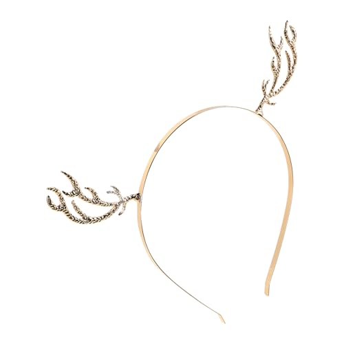 VALICLUD Metallic Deer Antlers Haarreif Für Funkelndes Headpiece Für Halloween Und Weihnachten Accessoire Für Partys Cosplay Und Festliche Anlässe von VALICLUD