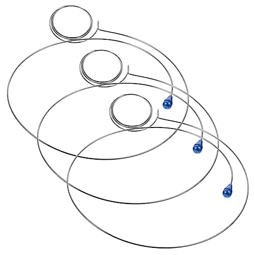 VALICLUD Metallständer 3St Okular Stahlring Facilitation Repair kit Verstellbarer Lupenhalter Juwelier Lupenhalter Eisen Verstellbarer Draht Lupenbefestigungsdraht Uhr Gläser runde Linie von VALICLUD