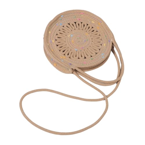 VALICLUD Mini Crossbody Umhängetasche Damen Trendige Boho Baumwollseil Handtasche Geflochtene Schultertasche Leichter Sommerbeutel für Strand Alltag Vielseitig Verwendbar Kompakt und Robust von VALICLUD