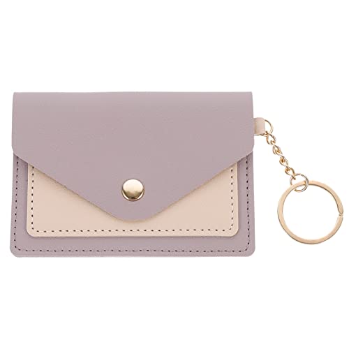 VALICLUD Mini-geldbörse Aus Leder Schlüsselanhänger Tragbare Geldbörse Geldbörse Schlüsselanhänger Damengeldbörse mit Druckknopf-Design für Reisen und Den Täglichen Gebrauch von VALICLUD