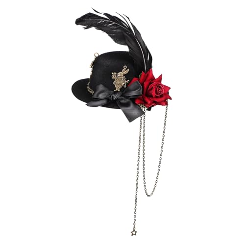 VALICLUD Teeparty-hut Clip Mini Haarspangen Blume Haarspange Für Frauen Hut Haarspange Blume Haarspangen Tea Party Zubehör von VALICLUD