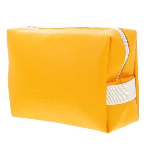 VALICLUD Mini Kosmetiktasche Gelb Tragbar Makeup Bag Organizer Wasserabweisend Leicht Zu Reinigen Für Damen Reise Alltag Handtasche von VALICLUD